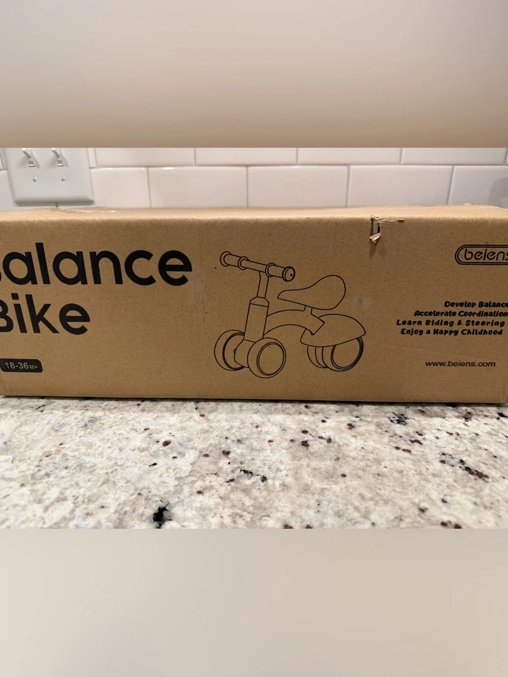 Beiens Babies Balance Bike - Bicycle For Toddlers 18m-36m - Pink (New In Box)